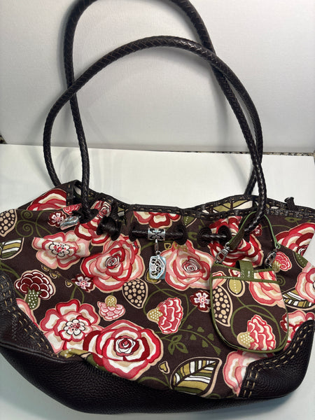 Brighton Boho Bag with Roses Pattern