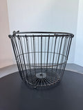 Black Metal Farmhouse Style Egg Gathering Basket