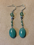 Green Beaded Necklace & Earring Set