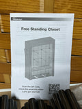 Neatrays Full Standing Closet, Assembly Req, New/Open Box