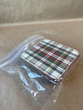 Holiday Plaid Tartan Cork Back Coasters - Set Of 6 - 2 Sets Available - PRICED INDIVIDUALLY (G)