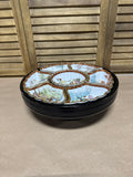 7-Piece Japanese Imari Style Floral Lazy Susan