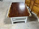 Two Tone Coffee Table with Drawers on Each Side