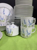 77-Piece Mikasa Japan L9001 Blue Bells China Set
