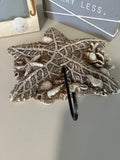Beach Home Decor (3)-Frame, Starfish Hook, Art