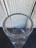 Heavyweight Thick Tapered Glass Vase