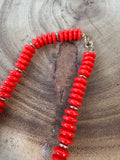 Red Vintage Beaded Necklace