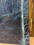 Painting of Bare Birch Trees