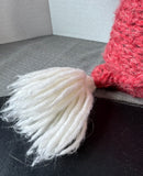 Scandinavian Style Wool Knit Throw Pillow with Tassels