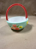 Spring Time Ceramic Bowl Basket