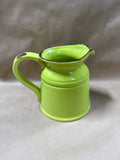 (D) Large Ceramic Green Turino Pitcher