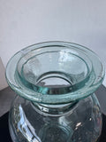 Large Aqua Green Recycled Glass Vase