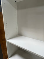C- White Particle Board Bookcase with 4 Shelves