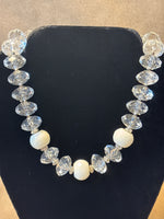 Chunky Clear/Faceted Beaded Choker