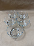 Set Of 5 Small Glass Bowls // 2 Sets Available // **** PRICED INDIVIDUALLY ***