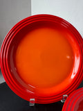 4-Piece Le Creuset Flame Orange Dinner Plates