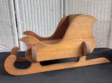 Primitive Style Piece-Together Wooden Decorative Sleigh