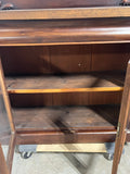 Antique Cabinet with Glass Front Doors, with Key