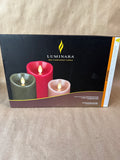 Luminara Trio Of Colored Candles - Appears Unused (C)