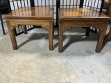 Ethan Allen Square End Tables, (2)