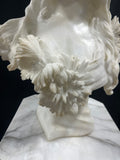 Art Nouveaux Marble Bust with Marble Pedestal***HEAVY ITEM***READ DETAILS ON PICK UP POLICY***