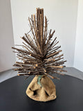 Rustic Tabletop Twig Tree in Burlap