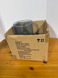 Blue Hurricane Glass With Bennington Pottery Base - Set Of 2