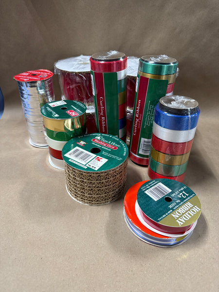 (A) Lot Of Christmas Ribbon