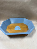 Primitive Folk Art Wooden Painted Tray - J. Skidd