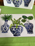 Jill Meyer Cala Home "Blue Delft Vases" Placemats, Set of 4