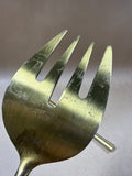 Salad Servers With Brass Finish