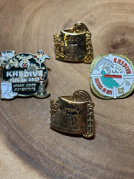 Lot of Khedive Shriner Pins