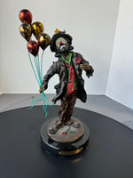 (B) Emmet Kelly Jr. Thinking of You Bronze Clown Sculpture by Peter Apsit