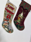 Christmas Needlepoint Stockings - Pair