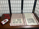 Christmas Kitchen Linen Lot, 4 pc