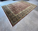 Hand Woven Rug (E), 12 ft x 8 ft 8 in; rust/tan tones ***HEAVY ITEM***READ DETAILS ON PICK UP POLICY***