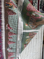 (A) Department 56 Heritage Village Collection Tapestry Style Fringed Blanket