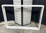 White Wooden Mountable TV Frame with Hardware