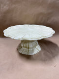(D) Arte Italica Sage Green Cake Stand