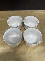 Studio Nova Japan White Tulip Bowls, 4 Pc Set