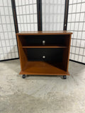 Pressed Wood Rolling Printer Stand, Cardboard Backing