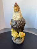 Large Resin Mama Hen with Chicks