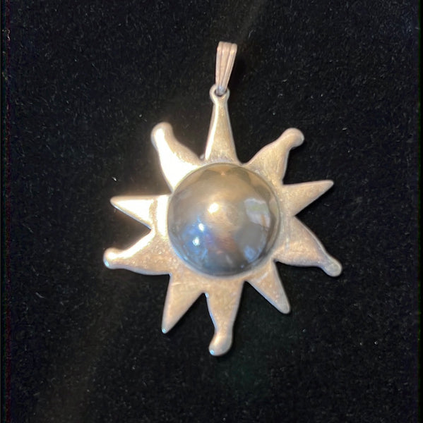 Sterling Native American Sun by J.Curtis