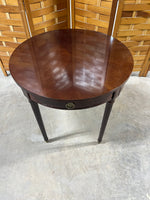 Round Accent Table with Drawer