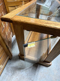 Glass/Wood Coffee Table, with Display