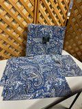 Ralph Lauren Blue Paisley Placemats, 12 pc