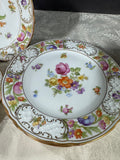 6-Piece Schumann Germany Empress Dresden Flowers Salad Plate Set