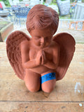 Terracotta Garden Statue - Praying Angel
