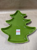 Christmas Tree Ceramic Dish - Appears Unused