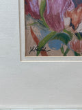 Oil Pastel/Mixed Media Floral by J.L. Hatch; Signed